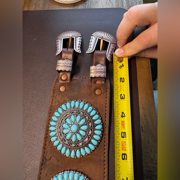 Southwest vintage fashion belt women’s size small - Picture 8 of 9